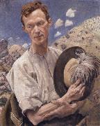 George W.Lambert A sergeant of the Light Horse in Palestine oil painting